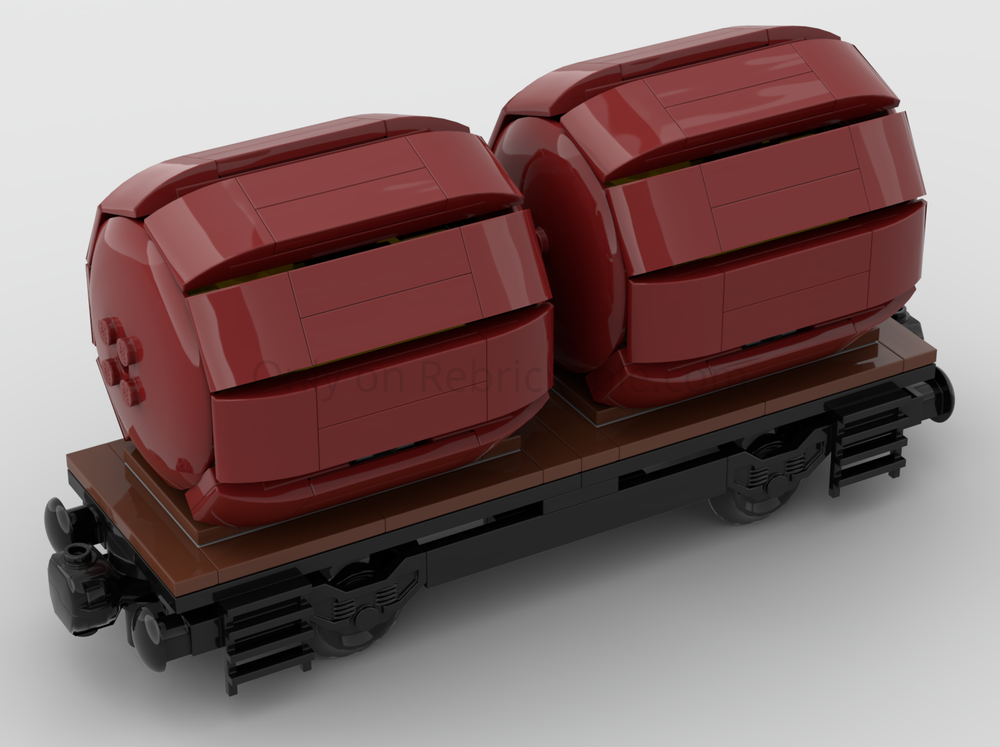 Lego wagon bi-foudre (wine tank wagon)