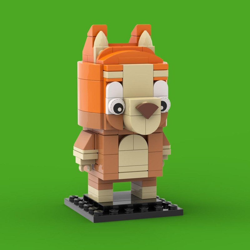Lego Bingo from Bluey Custom Brickheadz