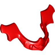 Lego Headwear Accessory Visor / Chin Guard Elaborate [Plain] / Red