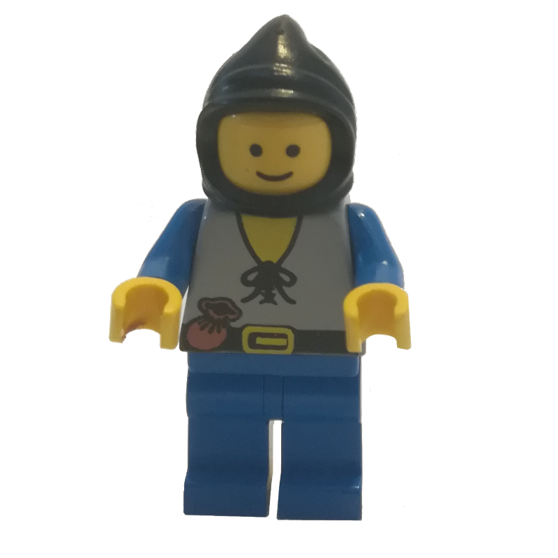 Lego Peasant - Blue Legs