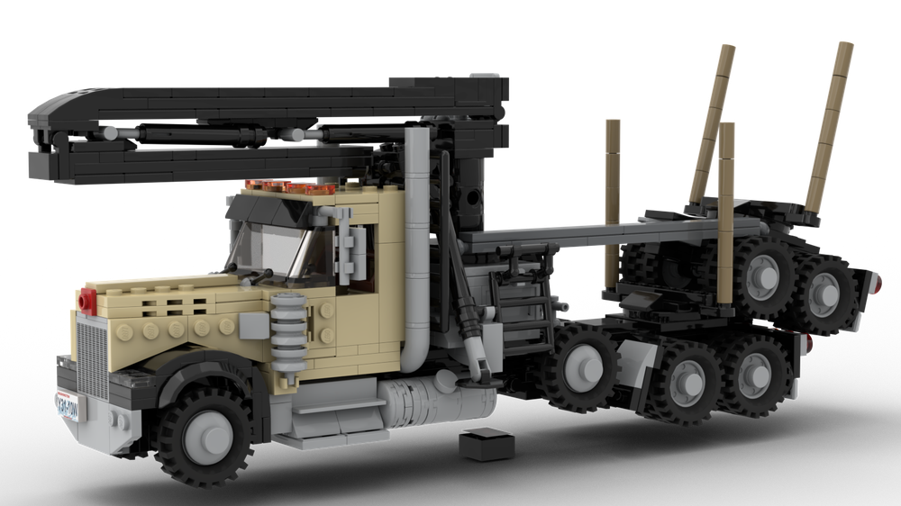 Lego Kenworth W900 Self Loading Log Truck