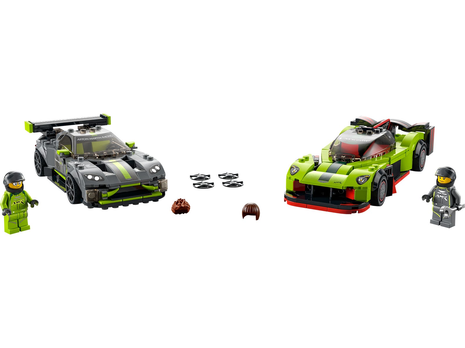 Lego Aston Martin Valkyrie AMR Pro and Aston Martin Vantage GT3