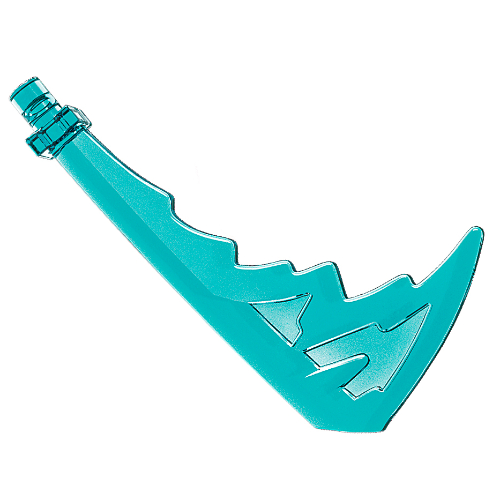 Lego Weapon Katana with Trailing Effect / Trans-Light Blue