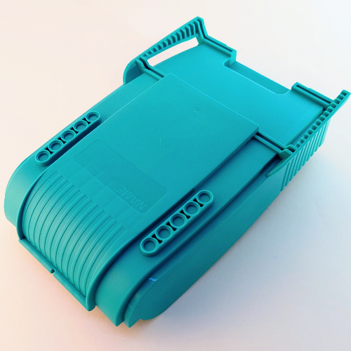 Lego Packaging, Case, Bottom, Throwbot / Slizer 'Flying' / Dark Turquoise