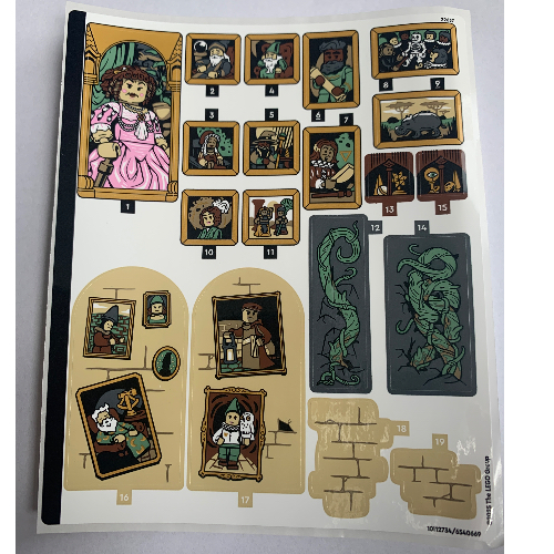 Lego Sticker Sheet 2 for Set 76454-1