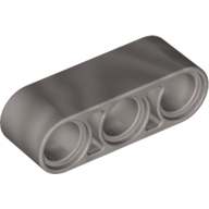 Lego Technic Beam 1 x 3 Thick / Metallic Silver