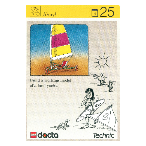 Lego Activity Card, Set 9603, Simulation 25 - Ahoy!