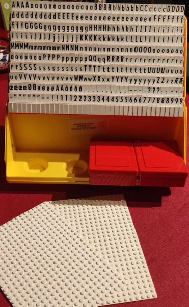 Lego Typesetter's Shop (Composing Set) - Danish Version