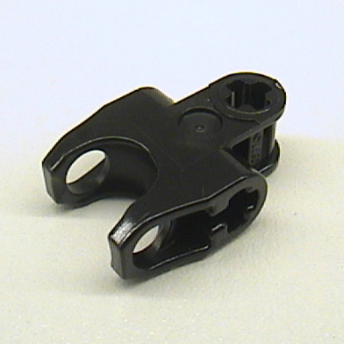 Lego Technic Axle Connector 2 x 3 with Ball Socket [Closed Sides, Squared Ends, Open Lower Axle Holes] / Dark Red