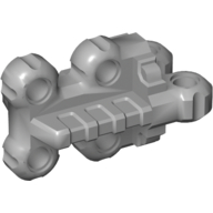 Lego Technic Spike Connector Flexible with Six Holes Perpendicular / Light Bluish Gray