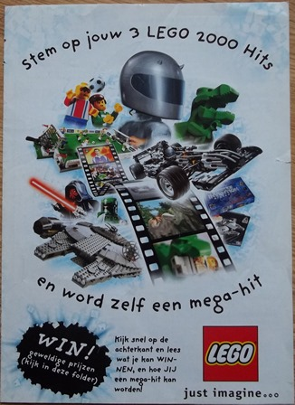 Lego 2000 Insert - Contest LEGO 2000 Hits 'Stem op jouw 3 LEGO 2000 Hits en word zelf een mega-hit'