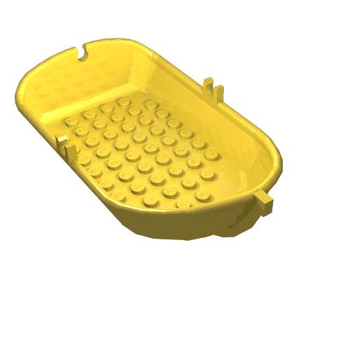 Lego Boat / Rowing Boat, Fabuland / Yellow