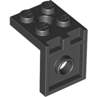 Lego Bracket 2 x 2 - 2 x 2 / Black