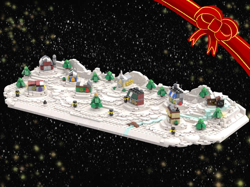 Lego Tiny Winter Village Display
