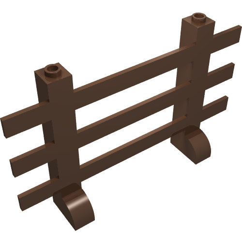 Lego Fence 2 x 12 x 6 / Brown