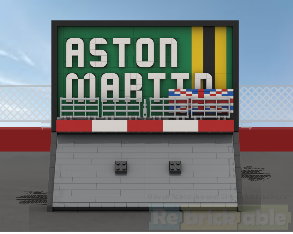 Lego F1 Team Wall Display (Aston Martin)