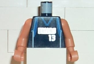 Lego Torso NBA Dallas Mavericks #13 Pattern / Nougat NBA Arms