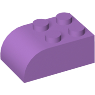 Lego Brick Curved 2 x 3 / Medium Lavender