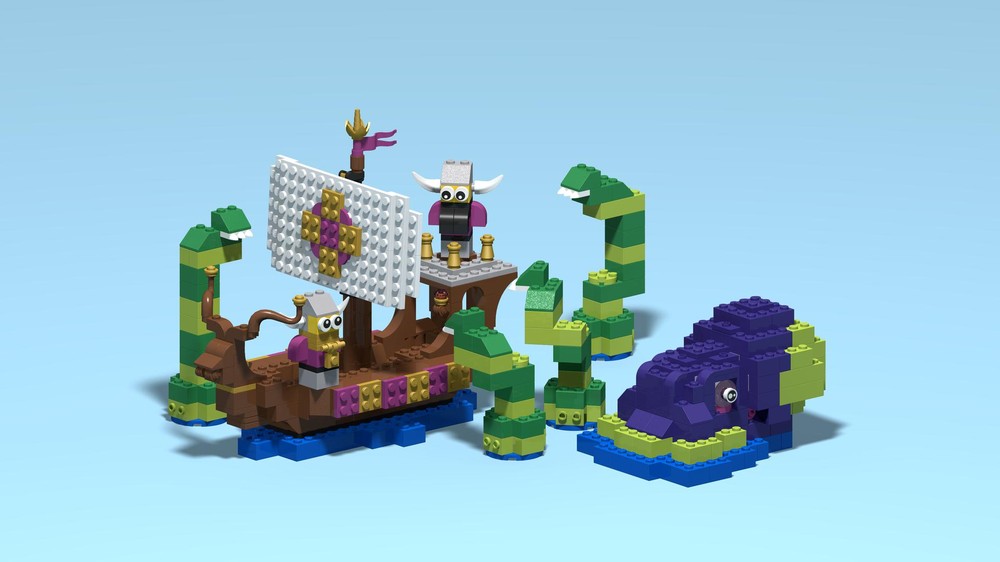 Lego 11033 Viking Boat Versus Kraken