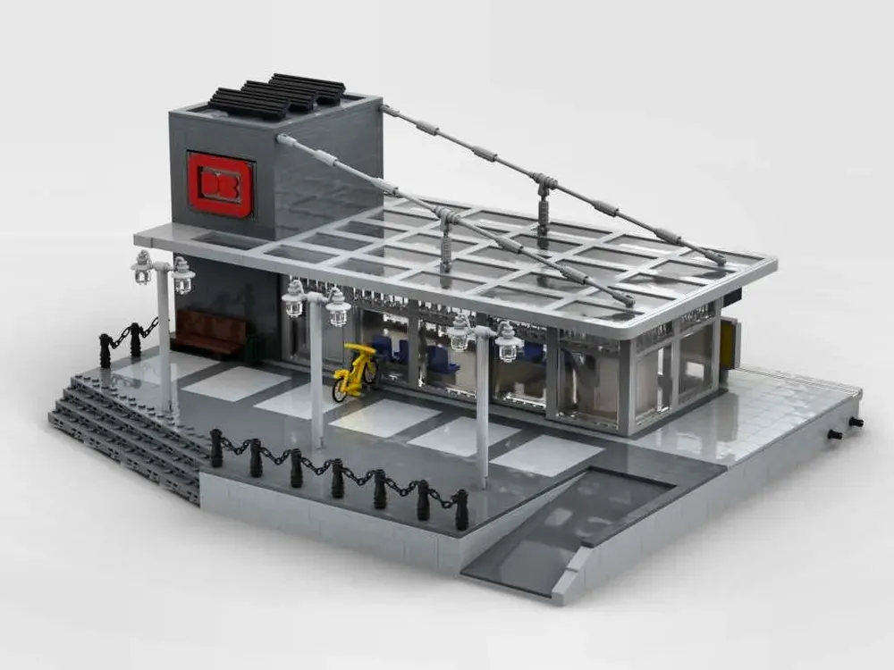Lego DB modern train station