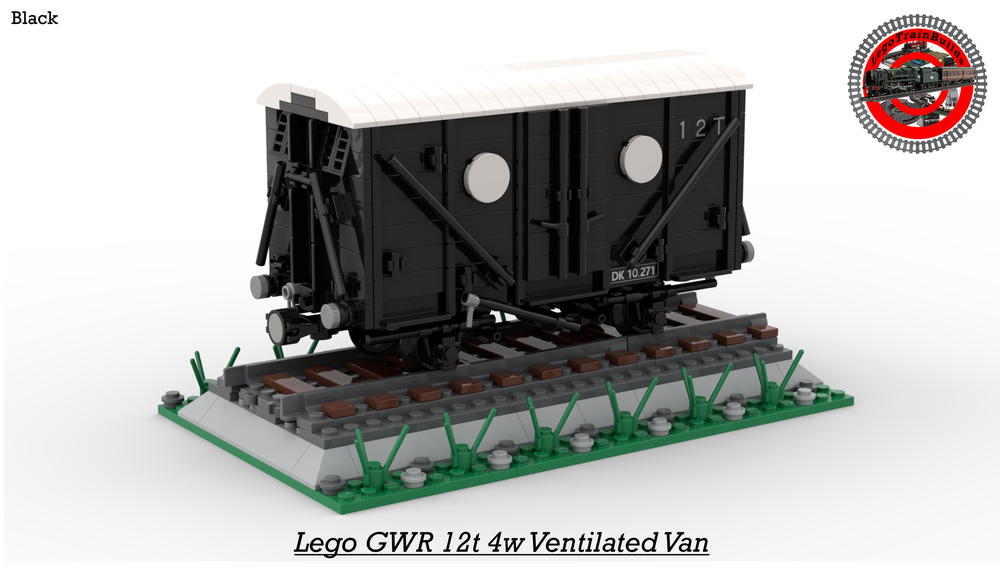 Lego (Black) GWR 12T 4w Ventilated Van (8w)