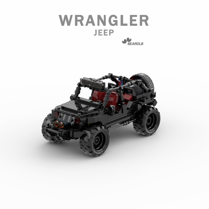 Lego jeep wrangler black knight 8wide