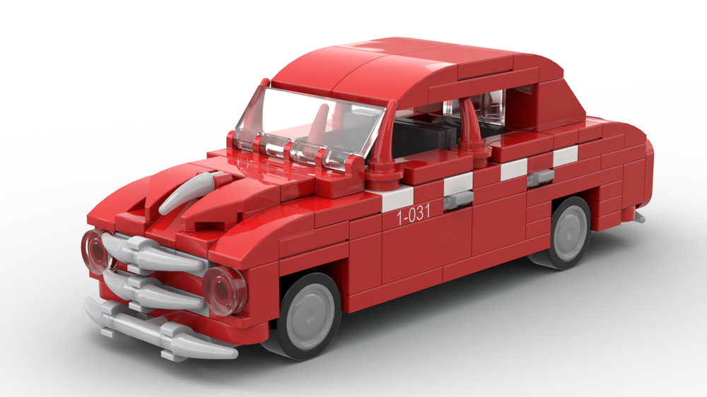 Lego Skoda 1201 Sedan Red Taxi