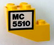 Lego Stickered Assembly 3 x 2 x 2 with 'MC 5510' Pattern (Sticker) - Set 5510