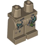 Lego Hips and Dark Tan Legs with Marine Growth Print / Dark Tan