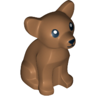 Lego Animal, Dog, Chihuahua with Basic Face Print / Medium Nougat