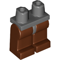 Lego Hips and Reddish Brown Legs / Dark Bluish Gray