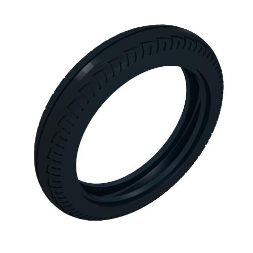 Lego Tyre 81.6 x 14.2 Motorcycle Z Racing Tread / Black