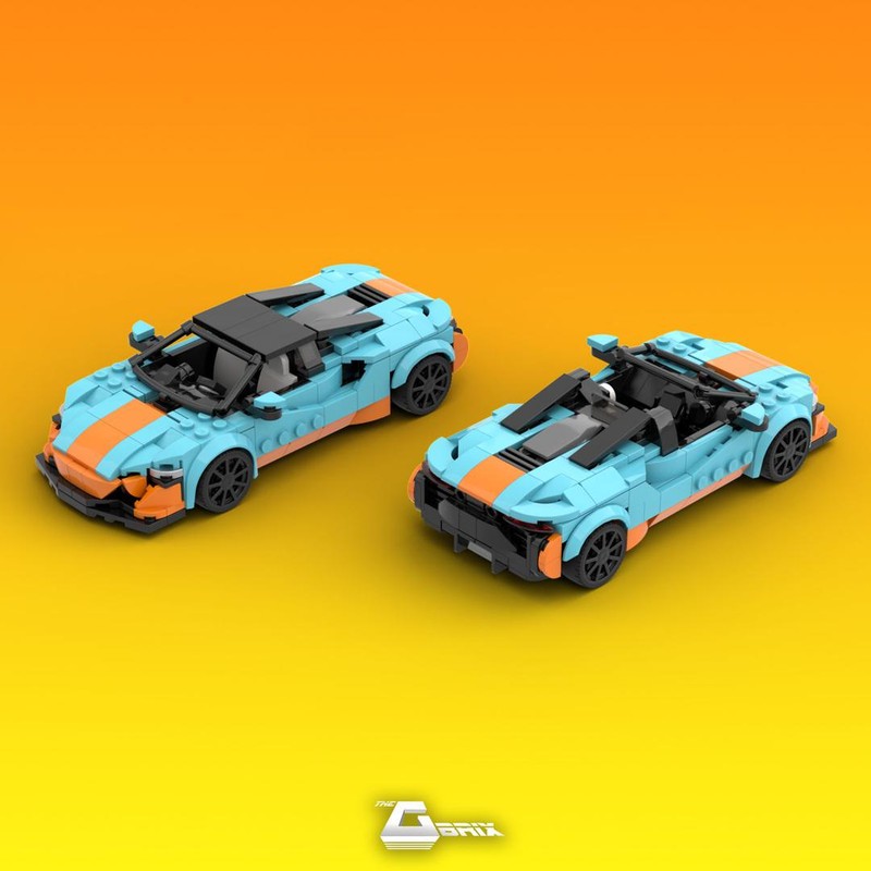 Lego Mclaren Artura 2in1 Gulf Livery - 8stud wide