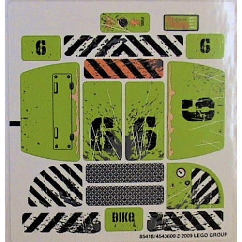 Lego Sticker Sheet for Set 8961-1 / [No Color/Any Color]