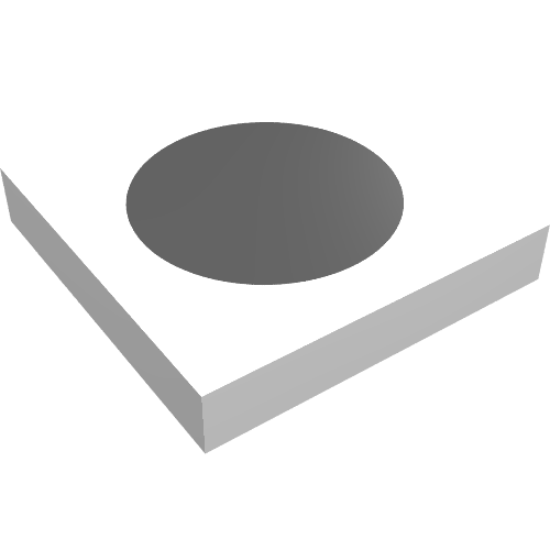 Lego Tile 2 x 2 with Black Small Circle Print / White