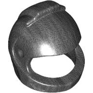 Lego Helmet Space, Black Neck Pattern / Pearl Titanium