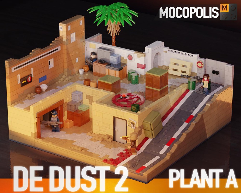 Lego Counter-Strike De Dust 2 Plant A
