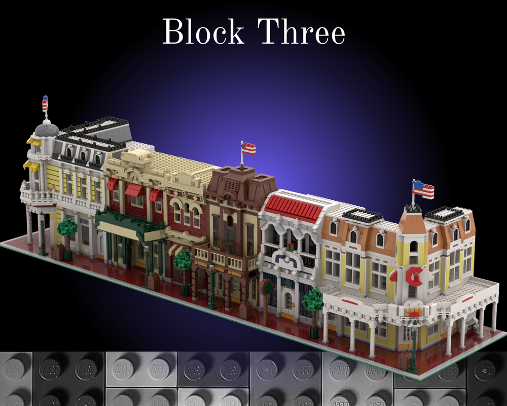 Lego Block Three | Deluxe Main Street USA Bundle