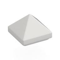 Lego Brick Sloped 45° 1 x 1 x 2/3 Quadruple Convex [Pyramid] / White