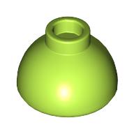 Lego Brick Round 1.5 x 1.5 Dome Top [Plain] / Lime