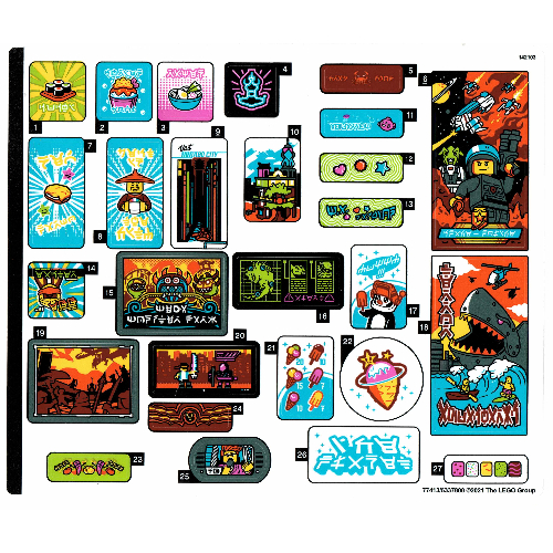 Lego Sticker Sheet 1 for Set 71741-1