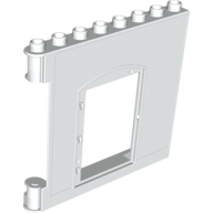 Lego Duplo Building Wall 1 x 8 x 6 with Door Opening / White