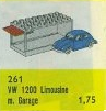 Lego 1:87 VW Beetle with Garage