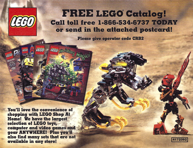 Lego 2002 Insert - Shop at Home - Bionicle (4172392)