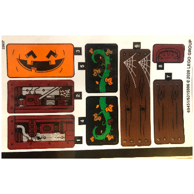 Lego Sticker Sheet for Set 40423-1 / [No Color/Any Color]