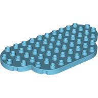 Lego Duplo Plate 12 x 6 Rounded (Cloud) / Medium Azure