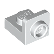 Lego Bracket 1 x 1 - 1 x 1 Inverted / White