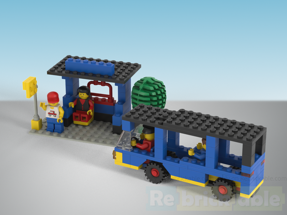Lego 6363 Bus with bus stop