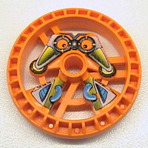 Lego Technic Disc 5 x 5 Notched, Scout Print