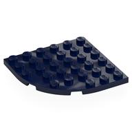 Lego Plate Round Corner 6 x 6 / Dark Blue